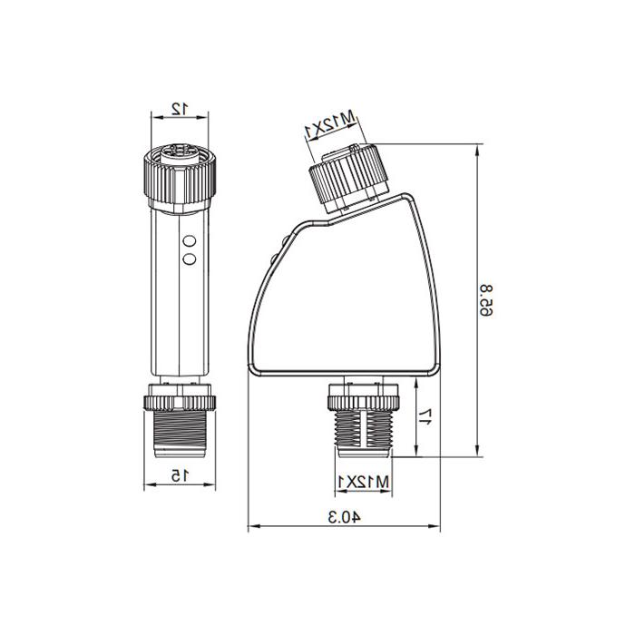 IO-Link Hub、1 AO, 4...20mA 电流模拟量适配器、0AC061